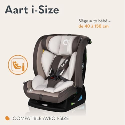LIONELO AART I-SIZE | Sécureté Bébé | Haute Courbure | Parents | Voyage et Installations | Protection Crânienne | Taille