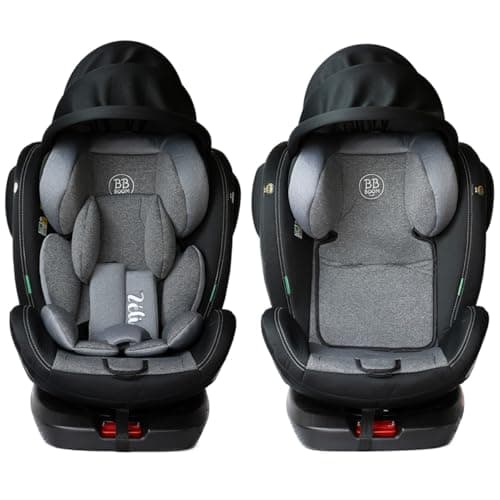 ZELI Siège-auto évolutif i-Size 360° enfants 40-150 cm 0-36 kg Isofix Top Tether Noir pour voyage