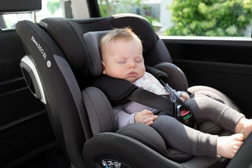 Osann Hero360 SL i-Size Siège enfant rotatif noir sergé pour enfants de 40 à 105 cm, sécurité optimale pour les voyages