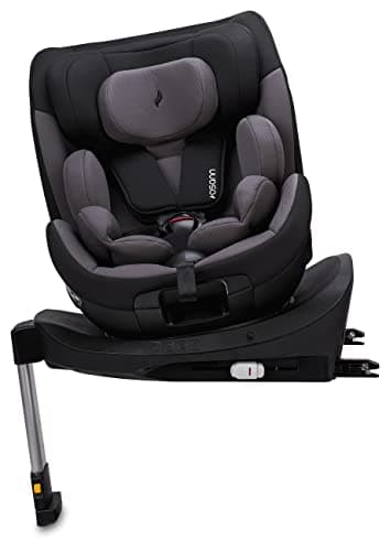 Osann Hero360 SL i-Size Siège enfant rotatif noir sergé pour enfants de 40 à 105 cm, sécurité optimale pour les voyages