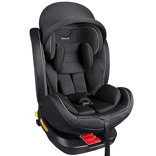 XOMAX XZ-16 siège enfant pivotant 360° ISOFIX évoluant de 0 à 36 kg I-Size 0-12 ans 5 points + 3 points