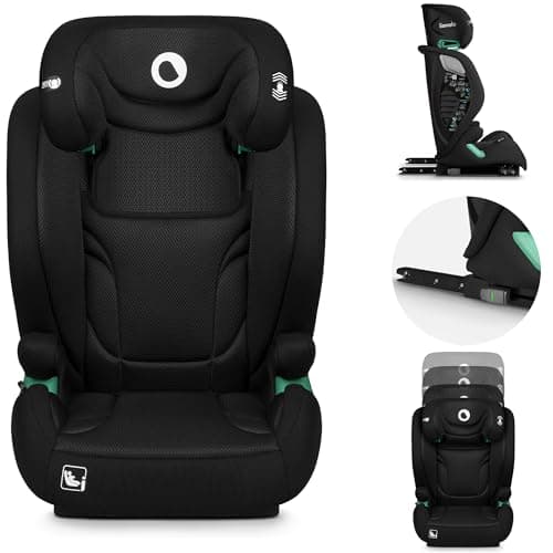 LIONELO IGO I-size Siège-auto pour enfants groupe 2/3 ISOFIX Black ISÔLE EN SÉCURITÉ