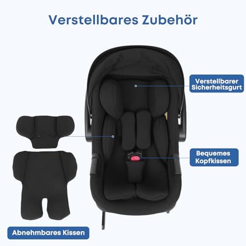 BabyVoyage i-Size R129 siège auto léger pour bébé noir 40-85cm
