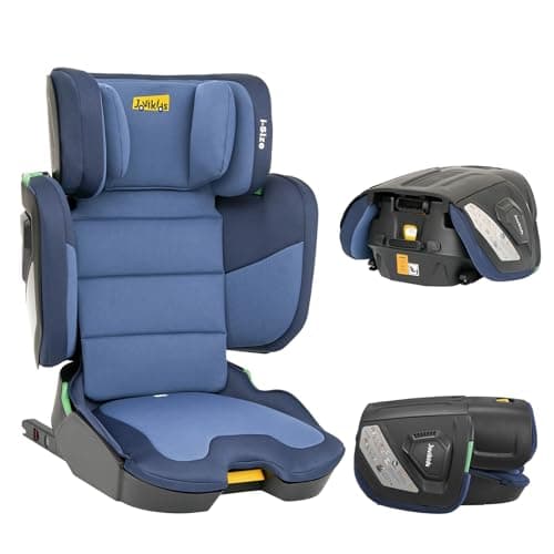 Jovikids i-Size Siège Auto Voyage ISOFIX pour Enfants de 3 à 12 ans (100-150cm) - Profond, Pliable et Léger (Rose)
