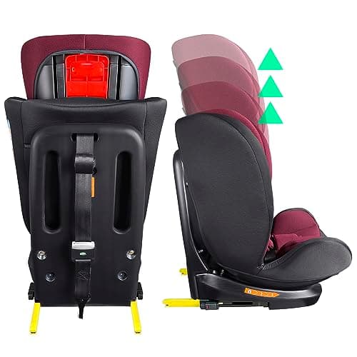 XOMAX XZ-16 Siège enfant pivotant 360° ISOFIX évoluant de 0 à 36 kg I-Size 5 points 3 points 0-12 ans