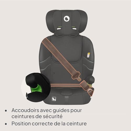 LIONELO LEVI FIX I-SIZE Siège auto pour enfants 10 pos. appuie-tête, ISOFIX & Top Tether, 76-150 cm 18 kg, R129 i-Size (