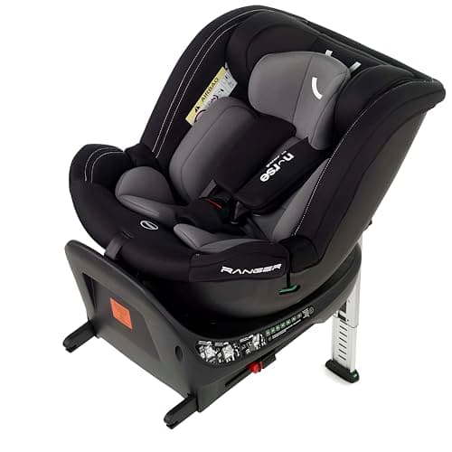 Nurse Ranger I-Size Siège de Voiture Pivotant 360° Isofix Réglable en Hauteur pour Enfant Contre-Route et Face de Marche