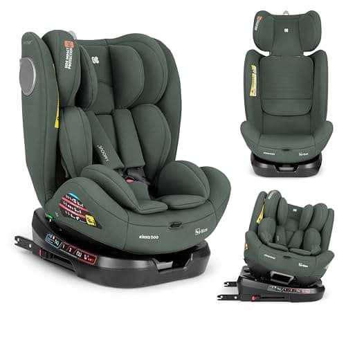 KikkaBoo i-Moove 2, siège infantail ISOFIX, 40-150 cm, rotation 360 °, gris foncé