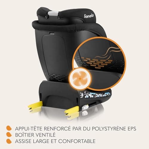 LIONELO NAVY i-Size Dri-Seat Siège auto pivotant Pour enfants de 40 à 150 cm Groupe 0+1 2 3 Isofix Avant et Arrière Supp
