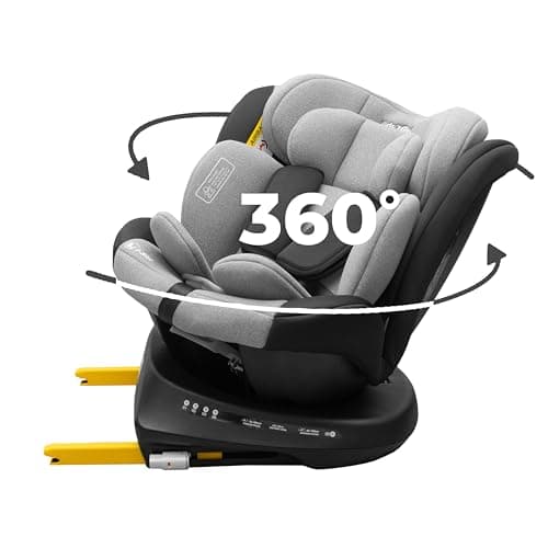 Siège auto bébé ISOFIX 0 à 36kg, pivotant 360°, i-Size, 9 positions d'appui-tête, 5 positions d'inclinaison, harnais à 5