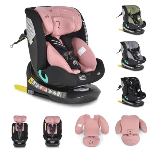 Cangaroo siège bébé i-Size Quill Gris Isofix 360°pour enfants de 40-150cm groupe 0/1/2/3