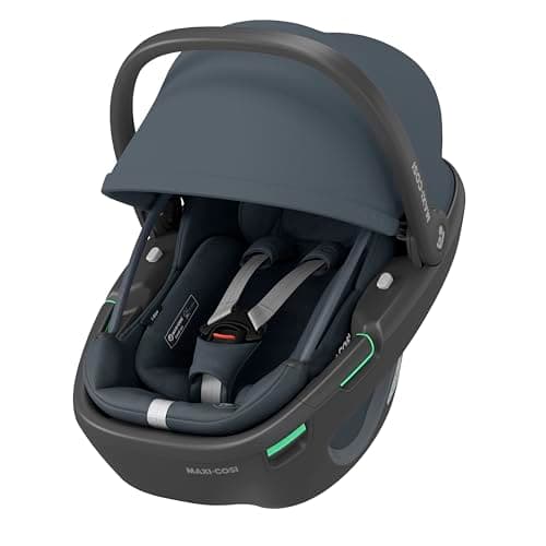 Maxi-Cosi Coral 360 i-Size Essential Graphite, Siège-auto bébé Nouveau-né, Nacelle ultra légère Rotation à une main