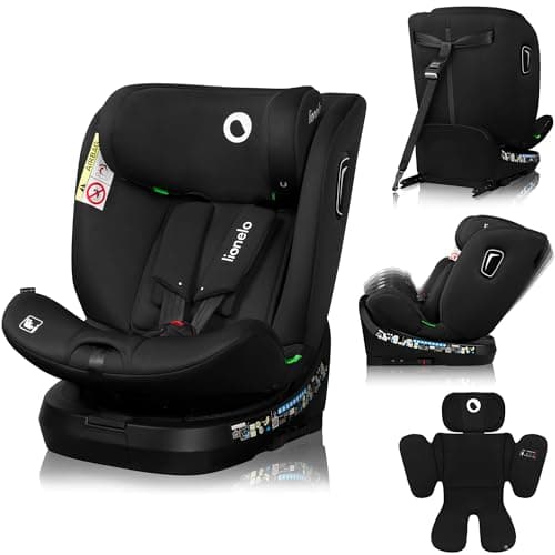 LIONELO BRAVE | Siège Auto Pivotant à 360° | ISOFIX TopTether | Protection Latérale | Réglage de l'Appui-tête | Orienté