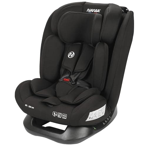 Siège auto Nania Prato I-Size 40-150 cm pour enfants, evolutif de naissance à 12 ans environ, fixations ceinture, réguli