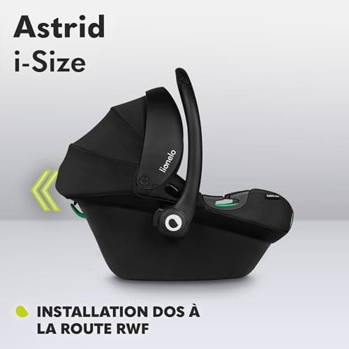LIONELO ASTRID i-Size | Sécurité pour Enfants | Groupe 0+ | Montage Dos à la Route | Protection Latérale | Insert Dri-Se