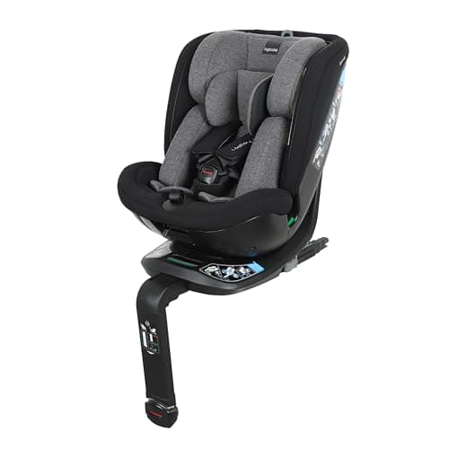 Inglesina Halley Pro Noir ISOFIX Homologué ECE R129/03 pivotant 360° et inclinable pour de 0 à 12 ans