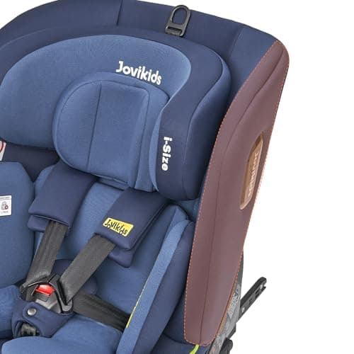 Siege Auto JoVikids Bleu i-Size 40-150 cm ISOFIX Groupe 0/1/2/3 Top Tether 360° Pivotant 12 Positions Appui-tête