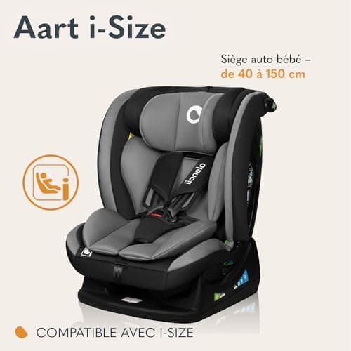 LIONELO AART I-SIZE Siège Auto Bébé Norme R129 i-Size Standard Réglage de l'Appui-tête et de l'Inclinaison