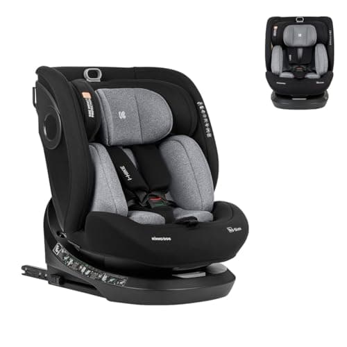 Kikkaboo siège enfant i-Size i-Hike (40-150 cm) Isofix pivotant à 360° réglable, pour enfants, voyage familial, sécurité