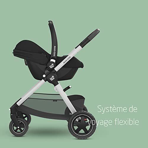 Maxi-Cosi CabrioFix i-Size Essential Black, Siège Auto Bébé 0 à 12 mois, 12 kg max., Siège Auto ISOFIX Léger & Comfortab