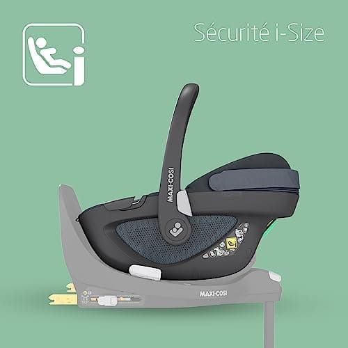 Maxi-Cosi Pebble 360 i-Size Siège-auto bébé Rotation à une main, Protection G-CELL,Essentiel Graphite