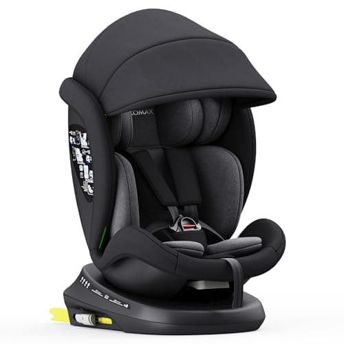 XOMAX 946i | Siège enfant rotatif 360° ISOFIX, fonction inclinable, évolutif 0-36 kg, 0-12 ans, groupes 0/1/2/3, harnais