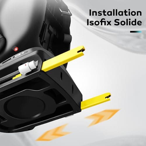 LETTAS i-Size Siège Auto Isofix 360°Pivotant Groupe 0+1/2/3 pour Enfants de la Naissance à 12 ans(0-36 kg), Adapté pour
