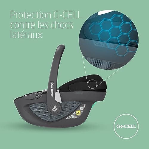Maxi-Cosi Emerald 360 S i-Size, Siège-auto Isofix 360 Pivotant, 0-12 ans (40-150 cm)
Maxi-Cosi Pebble 360 i-Size, Siège-