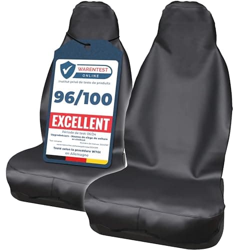 Upgrade4cars Couverture de Siège Voiture Multifonction Individuelle Avant pour Conducteur Étanche contre la Transpiratio