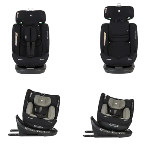 Kikkaboo siège enfant i-Size i-Hike (40-150 cm) pour enfants pivotant à 360° ISOFIX adapté à toutes les situations Verdo