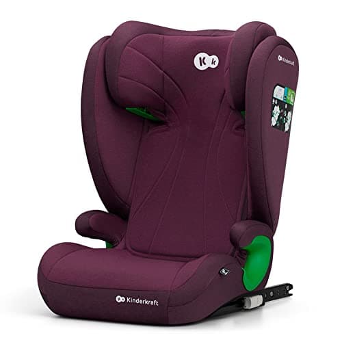 Kinderkraft JUNIOR FIX i-Size Noir pour enfants de 3,5 à 12 ans avec Isofix