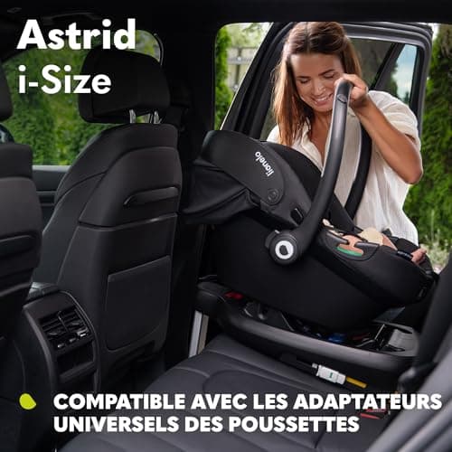 LIONELO ASTRID i-Size | Sécurité pour Enfants | Groupe 0+ | Montage Dos à la Route | Protection Latérale | Insert Dri-Se