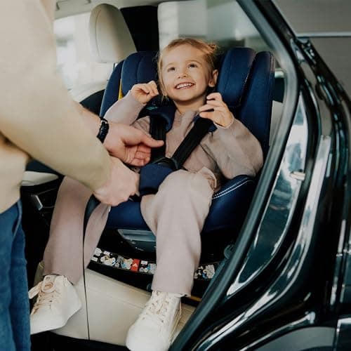 Bastle i-Size Siège Auto 360° pour Enfants 0-36kg et 40-140cm Face et Dos Route ISOFIX TopTether (Grey Stone)