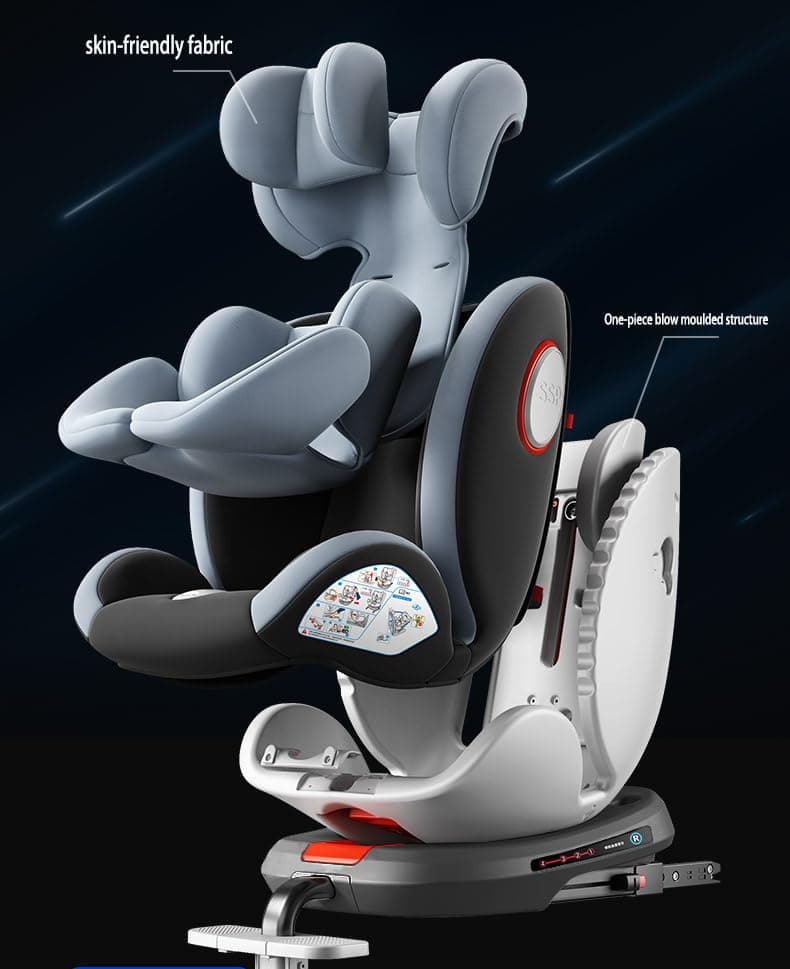 RéenbornSièges Auto Rotatifs à 360°: Inclinables Avec Appui-Tête Réglable, Isofix, 0-36 Kg, Certifiés ECE R129 (Version
