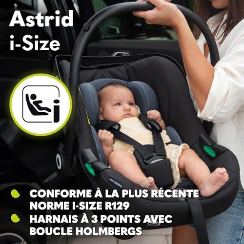 LIONELO ASTRID i-Size | Sécurité pour Enfants | Groupe 0+ | Montage Dos à la Route | Protection Latérale | Insert Dri-Se