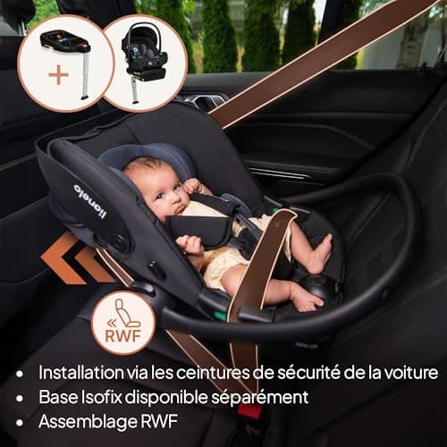 LIONELO ASTRID i-Size Siège Auto pour Enfants 40-87 cm | Sécurité Haute | Pour Groupe 0+ | Protection Latérale Avancée |