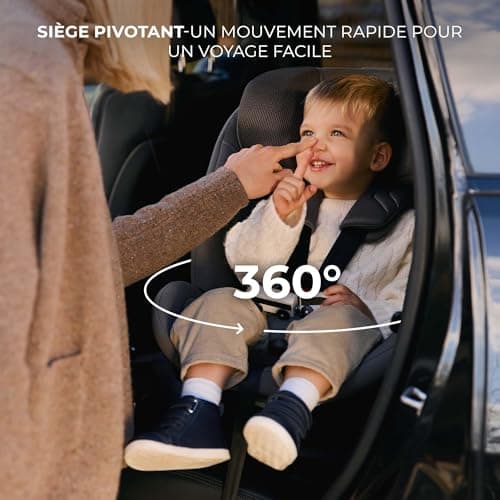 Kinderkraft XRIDER2 I-SIZE - Siège auto bébé 0-25 kg, évolutif 0-7 ans, protections latérales, harnais 5 points, Vert