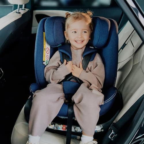 Bastle i-Size Siège Auto 360° pour Enfants 0-36kg et 40-140cm Face et Dos Route ISOFIX TopTether (Grey Stone)