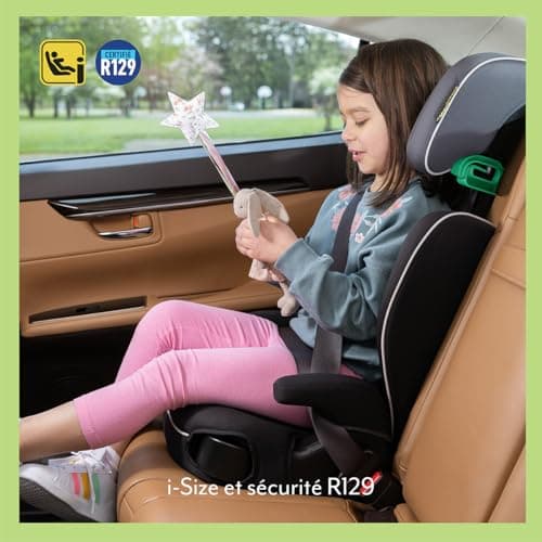GRACO Logico L I-Size R129 | Siège Auto Léger À Dossier Haut |adosseurs Réglables En Hauteur | Sécurité avec Ceinture de