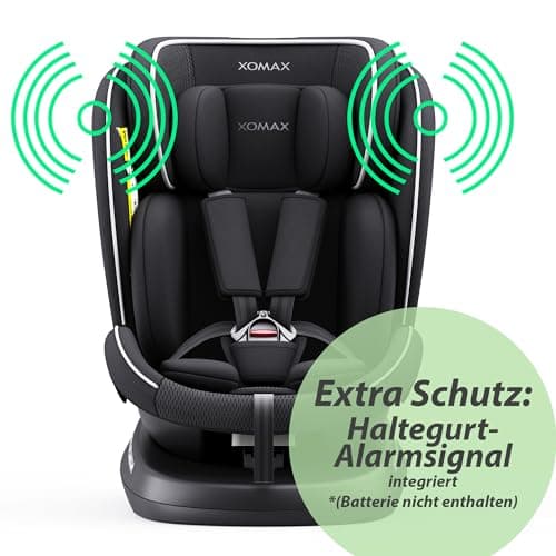 XOMAX 946i | Siège enfant rotatif 360° ISOFIX, fonction inclinable, évolutif 0-36 kg, 0-12 ans, groupes 0/1/2/3, harnais
