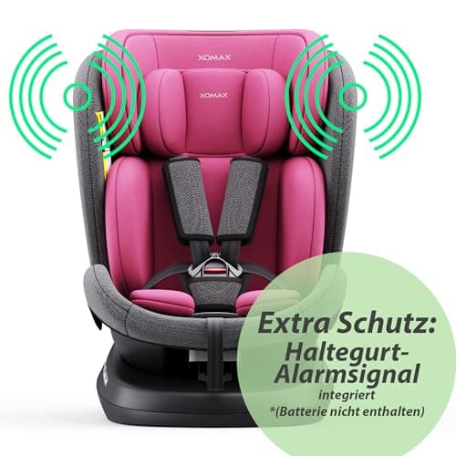 XOMAX 946i - Siège enfant rotatif 360° ISOFIX, fonction inclinable, évolutif 0-36 kg, 0-12 ans, groupe 0/1/2/3, harnais