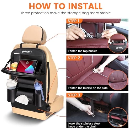 Organisateur Voiture 1Pc Imperméable Protection Enfant Sieges Arrière Multifonctionnalité avec Tableau Pliant (1)  
Prot