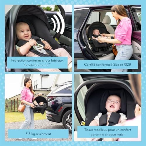 Siège-auto Graco SnugLite i-Size R129 noir pour bébé de 40 à 75 cm