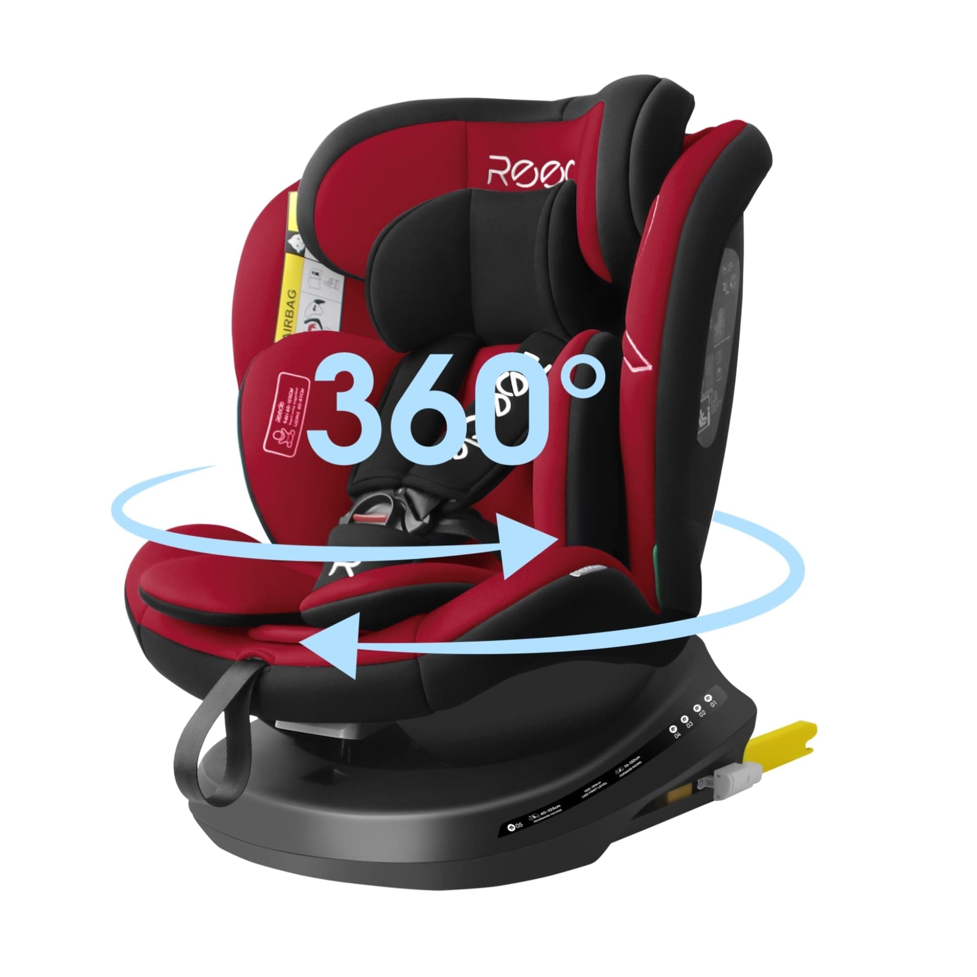 Siège auto Reecle i-Size pivotant 40-150 cm, de la naissance à 12 ans (0-36 kg), ECE R129