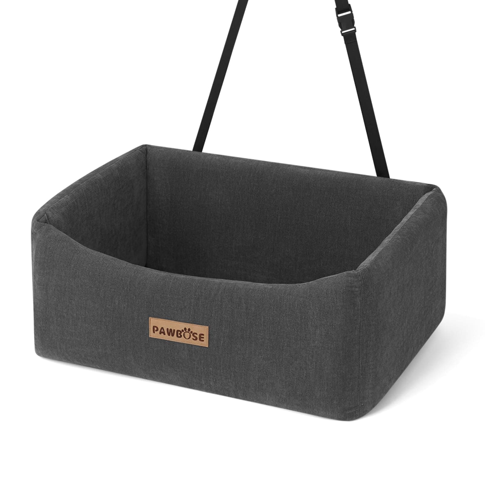 Siège Auto Chien Gris, Pour Les Chiens de Moins de 25kg ou 2 Petits, Lit de Voiture Lavable Antidérapant