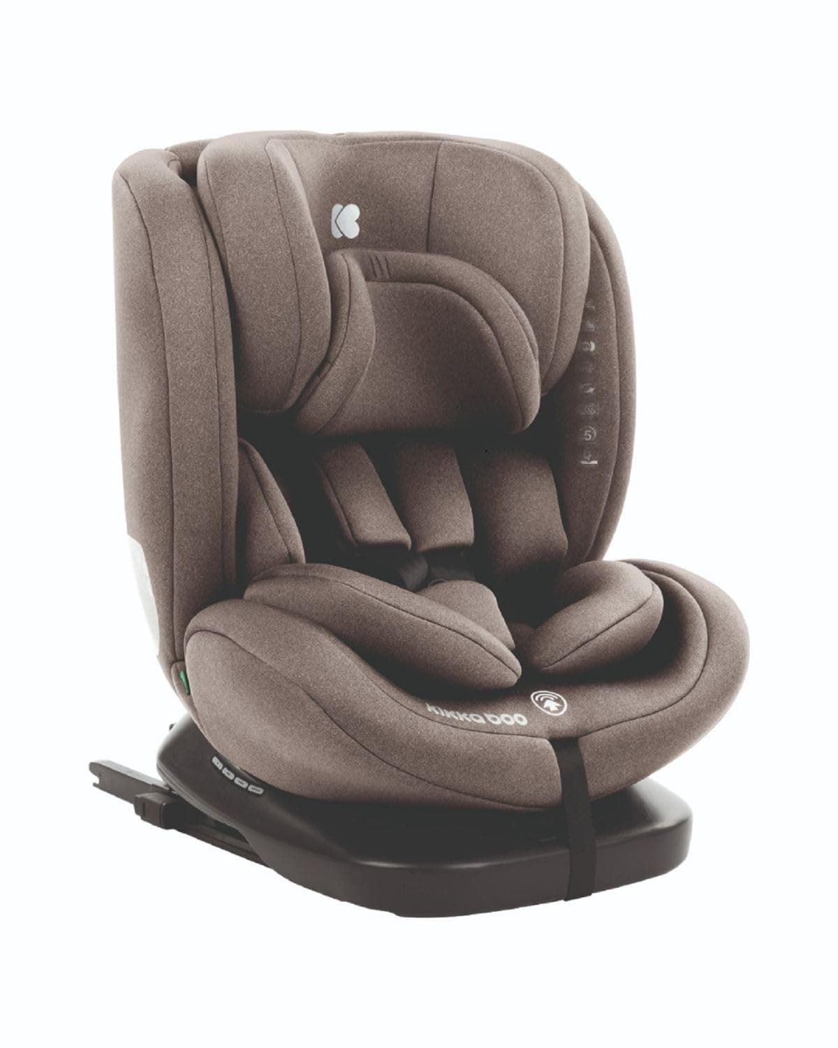 Kikkaboo siège enfant i-Comfort i-Size, Isofix pivotant 360°, pour enfants 40-150 cm, couleur brunir