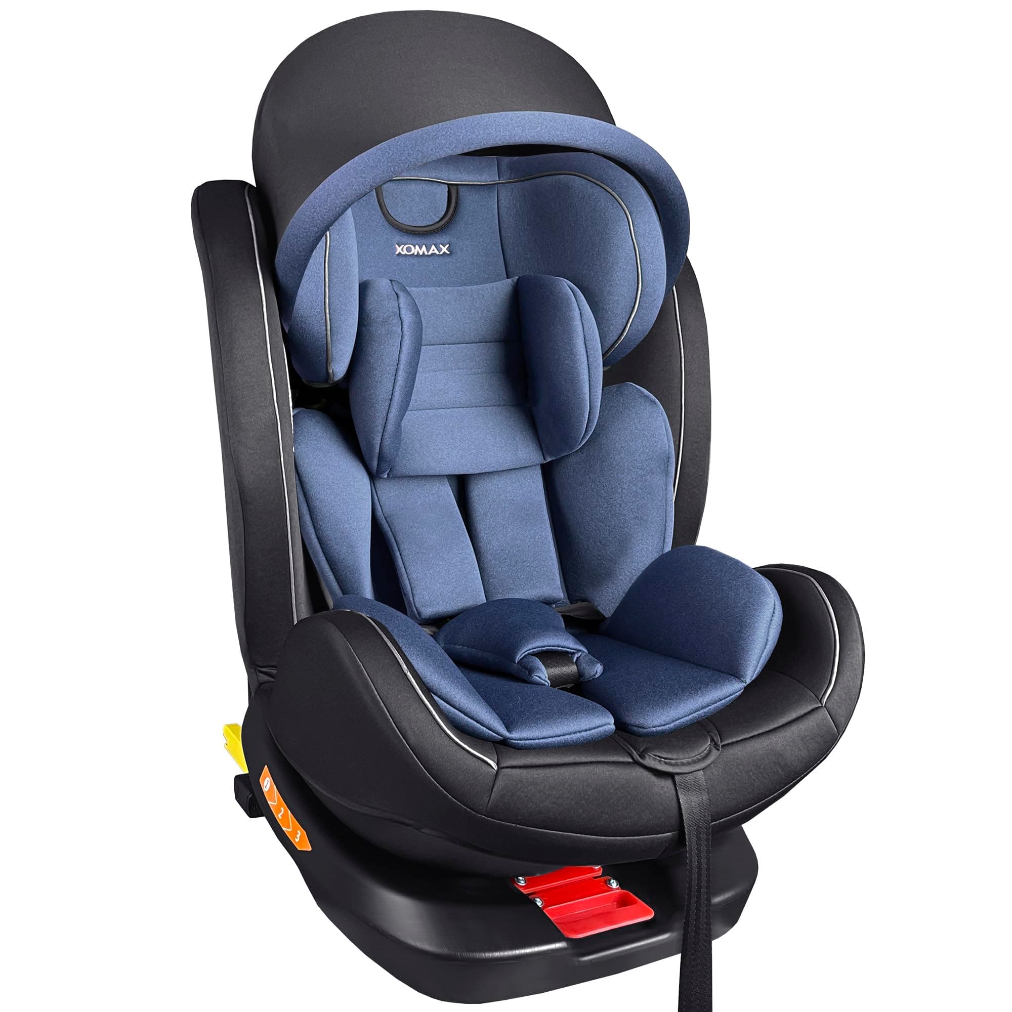 XOMAX XZ-16 Siège enfant pivotant 360° ISOFIX 0-36kg Évolutif 0-12 ans Harnais 5/3 points ECE R129 i-Size
