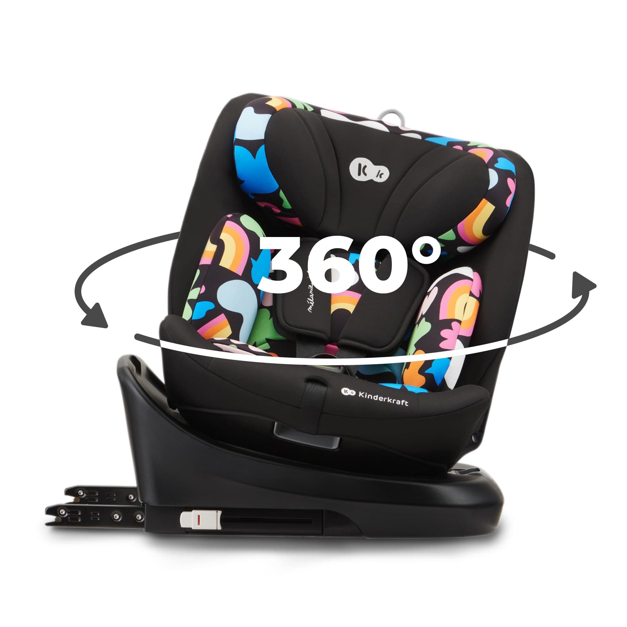 Kinderkraft I-GROW Siège auto bébé, ISOFIX 40-150 cm, 0-36 kg, adaptatif, dès la naissance et jusqu'à 12 ans environ, pr