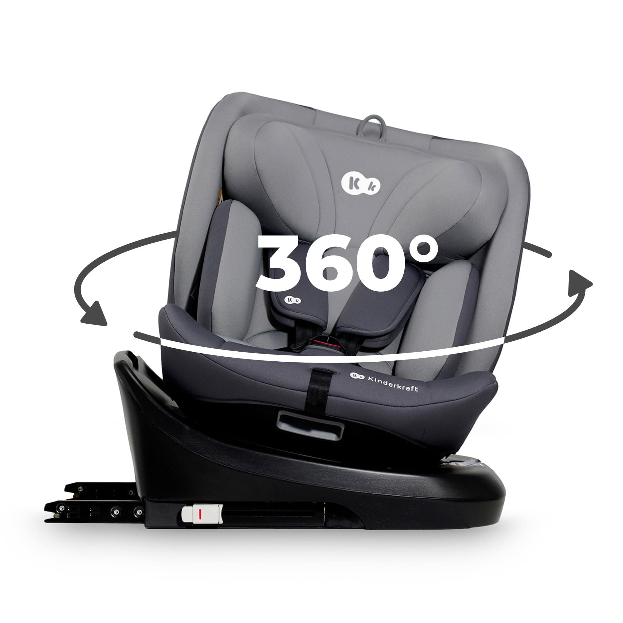 Kinderkraft I-GROW Siège auto bébé, Groupe 0/1/2/3, Isofix, Gris
