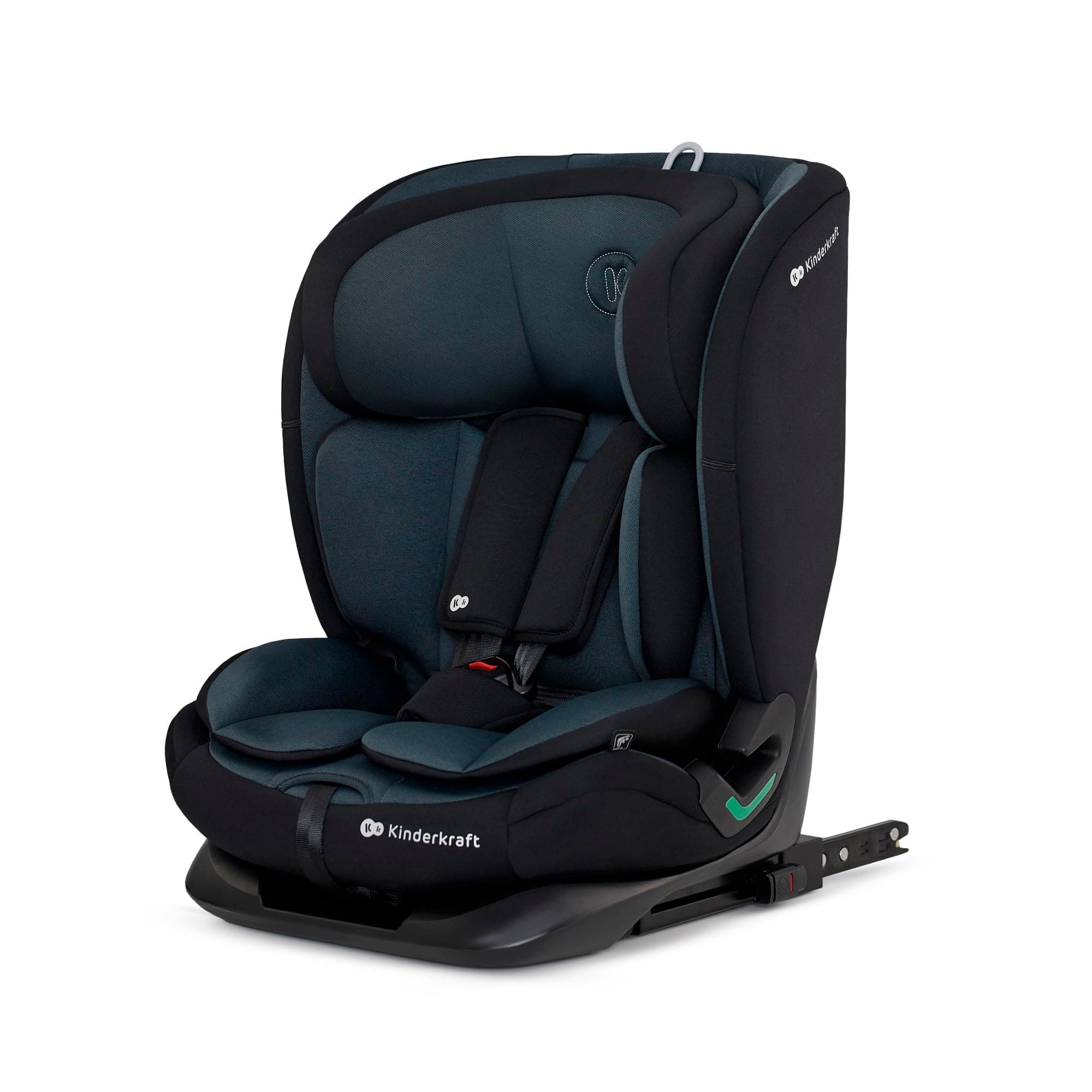 Kinderkraft ONETO3 I-Size Noir, Siège auto bébé Groupe 1/2/3 76-150 cm, Installation ISOFIX facile pour 15 mois à 12 ans